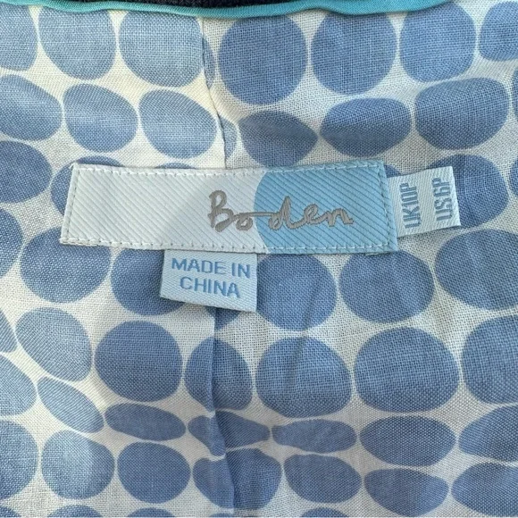 Boden - Picardy Tipped Navy Cotton Blaze, Size 6P - Picture 9 of 14